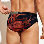 Watercolor Cancer Zodiac Sign Print Men's Swim Briefs