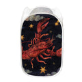 Watercolor Cancer Zodiac Sign Print Mesh Laundry Hamper