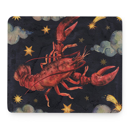 Watercolor Cancer Zodiac Sign Print Mouse Pad