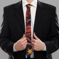 Watercolor Cancer Zodiac Sign Print Necktie