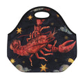 Watercolor Cancer Zodiac Sign Print Neoprene Lunch Bag