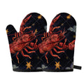Watercolor Cancer Zodiac Sign Print Oven Mitts