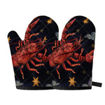 Watercolor Cancer Zodiac Sign Print Oven Mitts