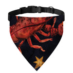 Watercolor Cancer Zodiac Sign Print Over The Collar Dog Bandana