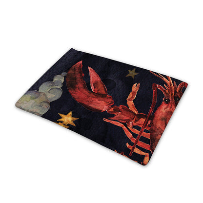 Watercolor Cancer Zodiac Sign Print Pet Cooling Mat Cover