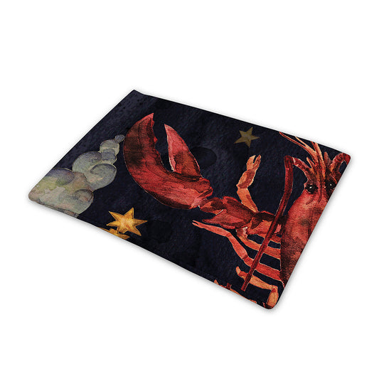 Watercolor Cancer Zodiac Sign Print Pet Cooling Mat Cover