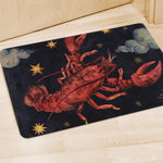 Watercolor Cancer Zodiac Sign Print Polyester Doormat