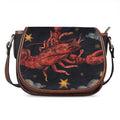 Watercolor Cancer Zodiac Sign Print Saddle Bag