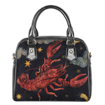 Watercolor Cancer Zodiac Sign Print Shoulder Handbag