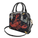 Watercolor Cancer Zodiac Sign Print Shoulder Handbag