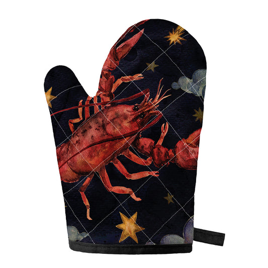 Watercolor Cancer Zodiac Sign Print Single Oven Mitt
