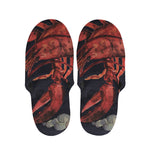 Watercolor Cancer Zodiac Sign Print Slippers