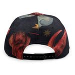 Watercolor Cancer Zodiac Sign Print Snapback Cap