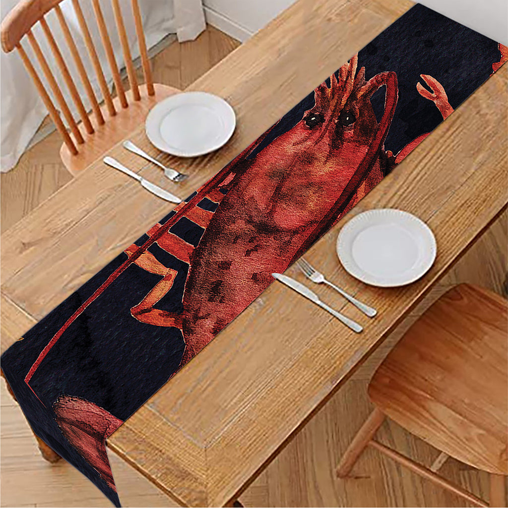 Watercolor Cancer Zodiac Sign Print Table Runner