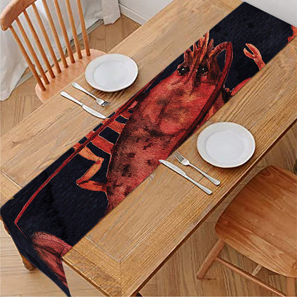 Watercolor Cancer Zodiac Sign Print Table Runner