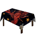 Watercolor Cancer Zodiac Sign Print Tablecloth