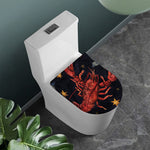 Watercolor Cancer Zodiac Sign Print Toilet Lid Cover