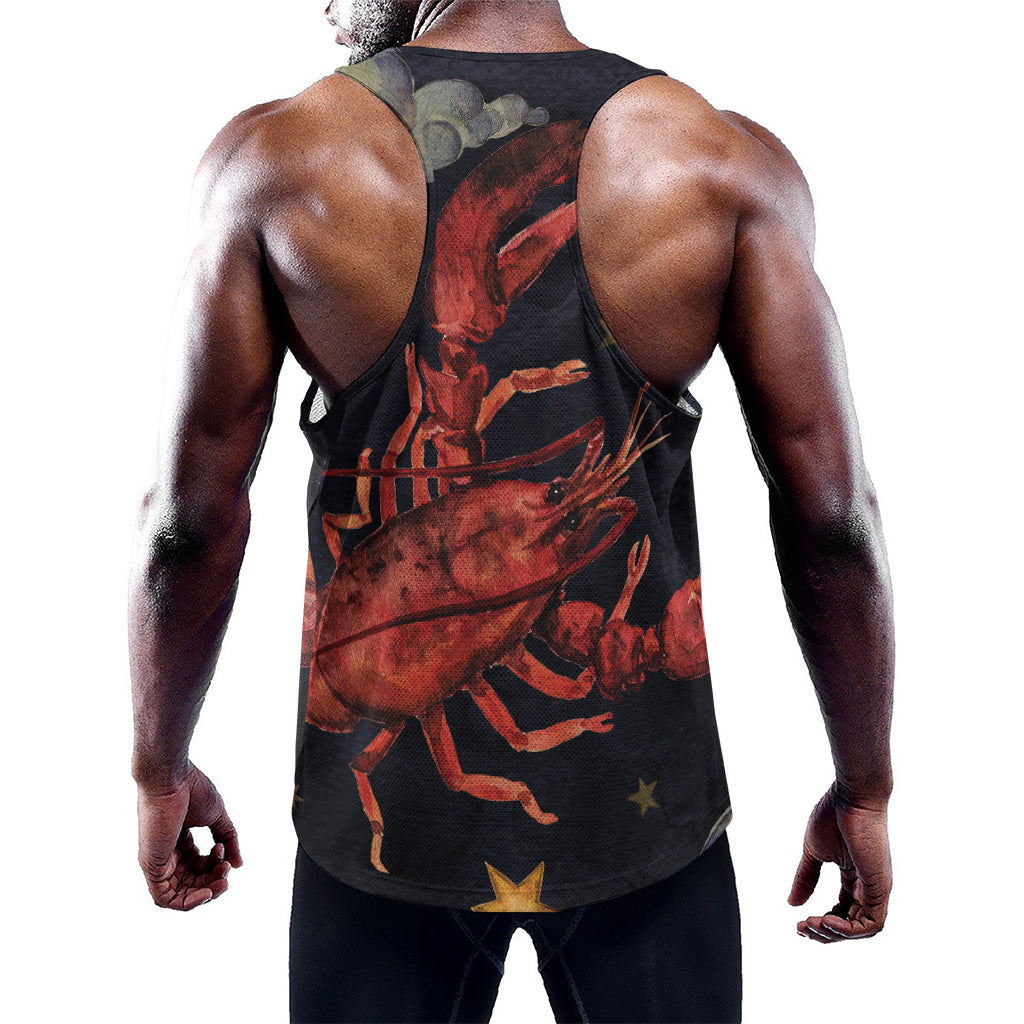 Watercolor Cancer Zodiac Sign Print Training Tank Top