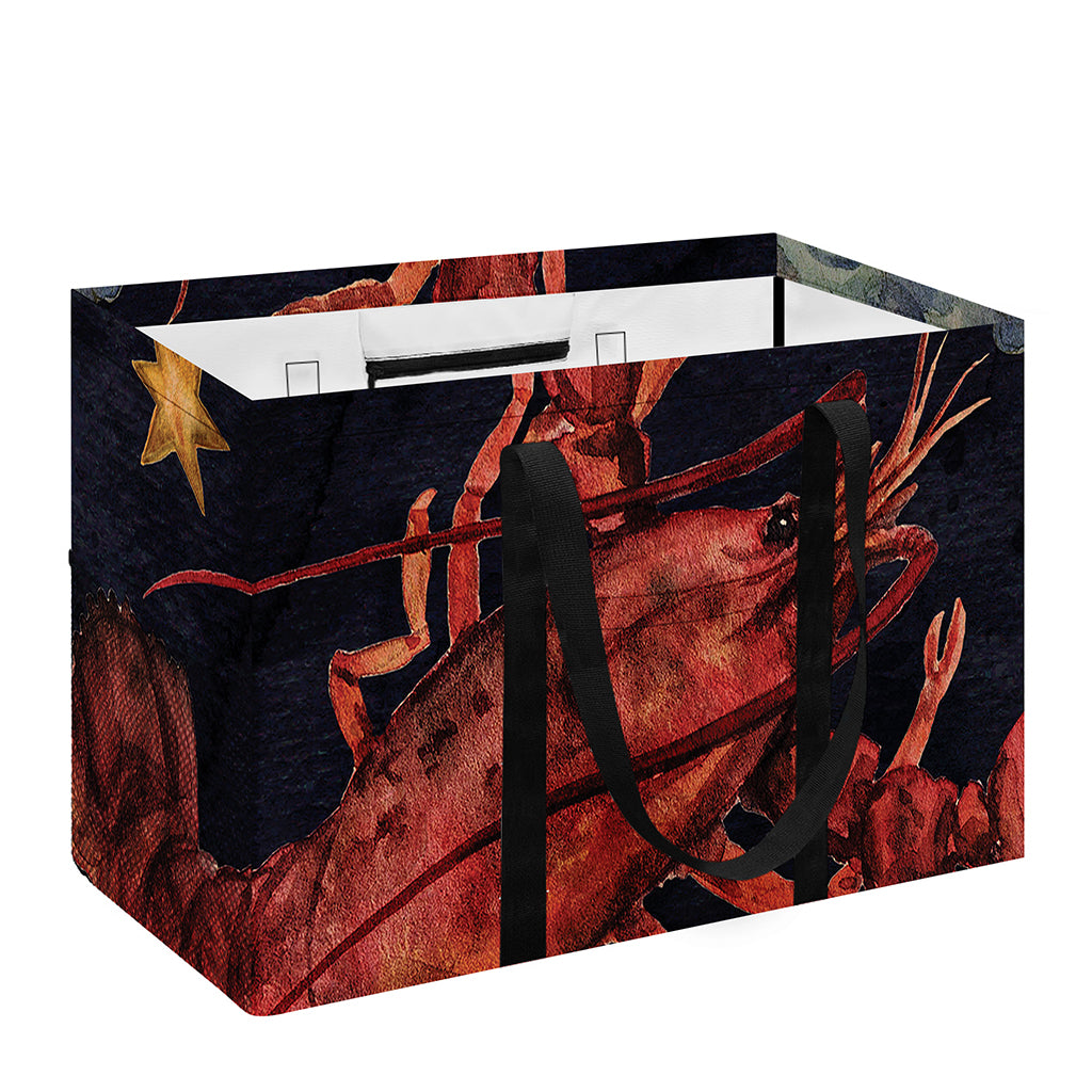Watercolor Cancer Zodiac Sign Print Utility Tote Bag
