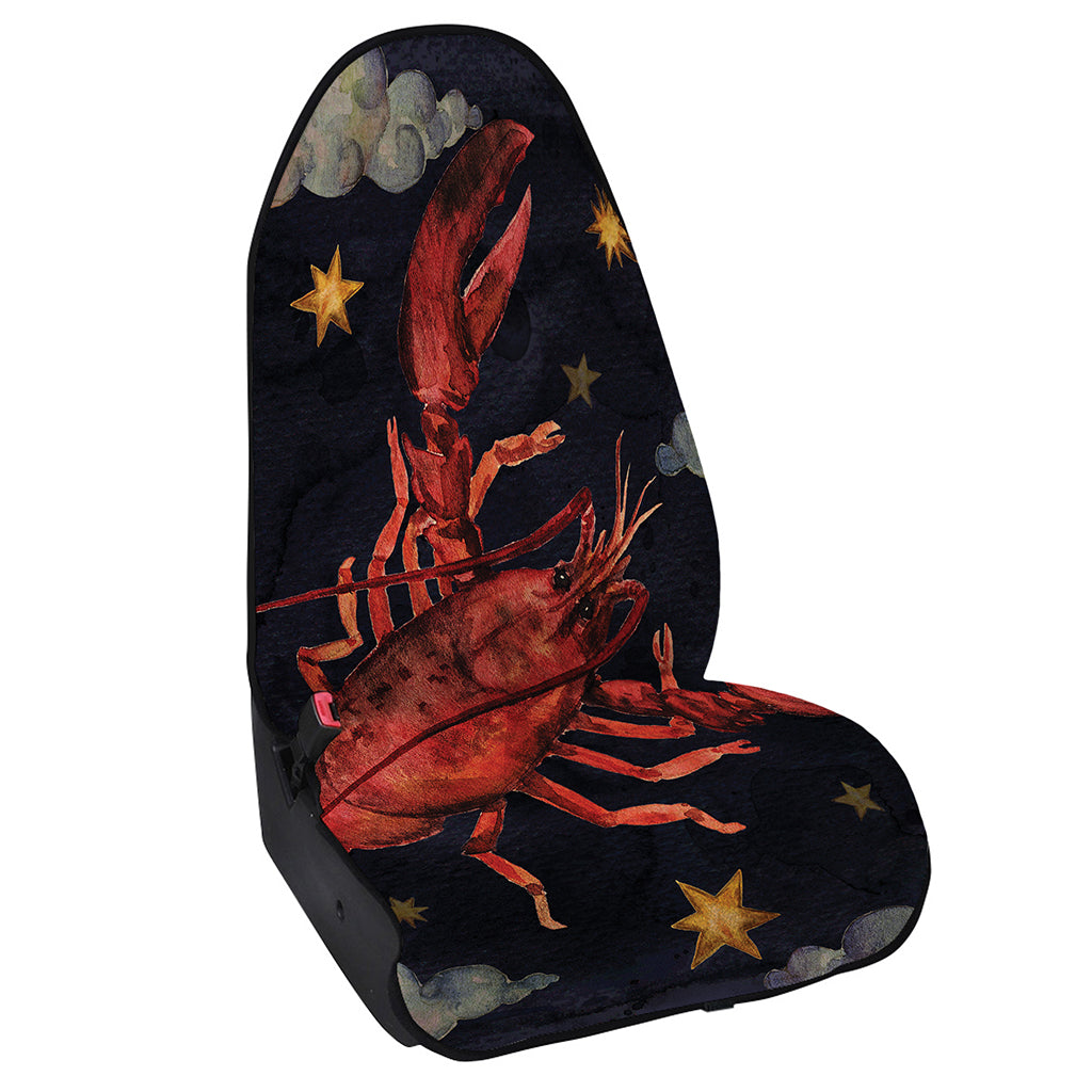 Watercolor Cancer Zodiac Sign Print Waterproof Car Seat Cover