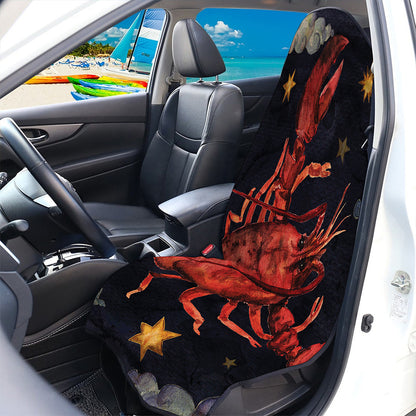 Watercolor Cancer Zodiac Sign Print Waterproof Car Seat Cover