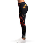 Watercolor Cancer Zodiac Sign Print Women's Leggings