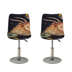 Watercolor Capricorn Zodiac Sign Print Bar Stool Covers