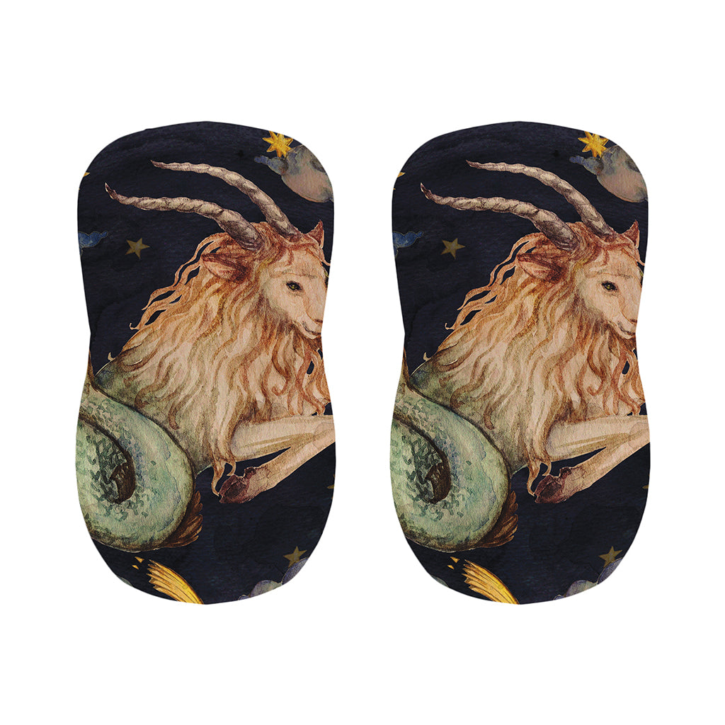 Watercolor Capricorn Zodiac Sign Print Bar Stool Covers