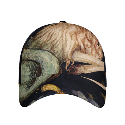 Watercolor Capricorn Zodiac Sign Print Baseball Cap