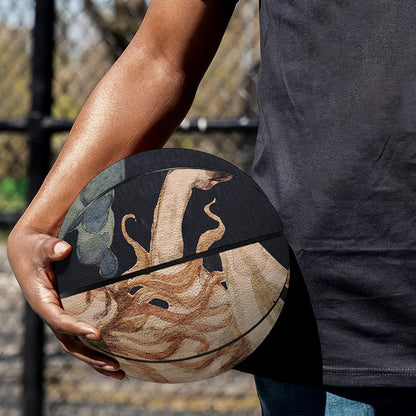 Watercolor Capricorn Zodiac Sign Print Basketball