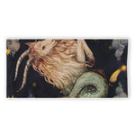 Watercolor Capricorn Zodiac Sign Print Beach Towel