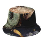 Watercolor Capricorn Zodiac Sign Print Bucket Hat