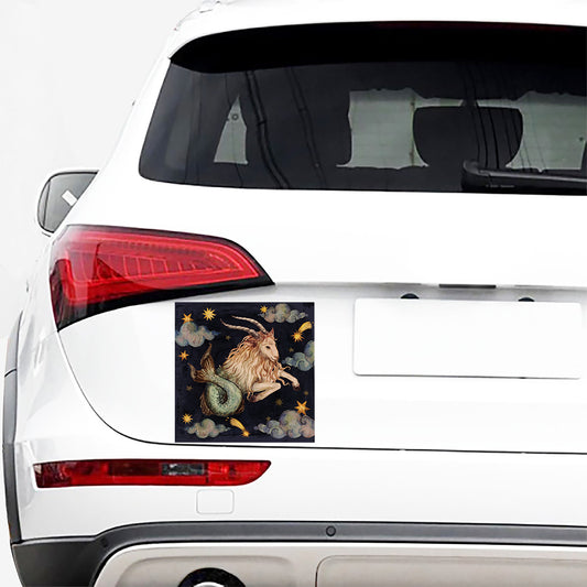 Watercolor Capricorn Zodiac Sign Print Car Sticker