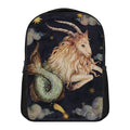 Watercolor Capricorn Zodiac Sign Print Casual Backpack