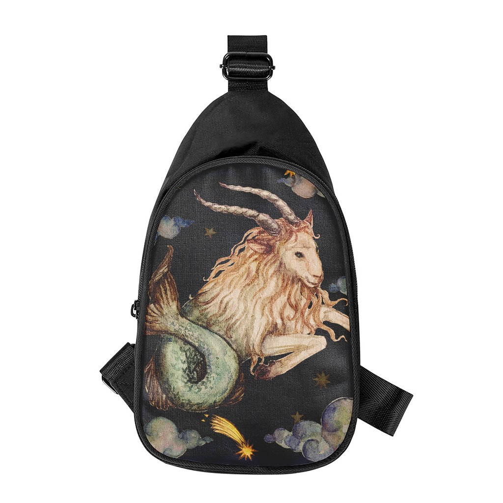 Watercolor Capricorn Zodiac Sign Print Chest Bag