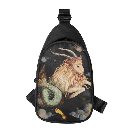 Watercolor Capricorn Zodiac Sign Print Chest Bag