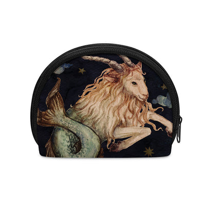 Watercolor Capricorn Zodiac Sign Print Coin Purse