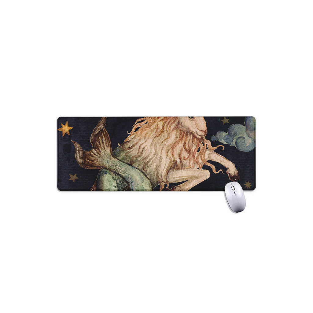 Watercolor Capricorn Zodiac Sign Print Extended Mouse Pad
