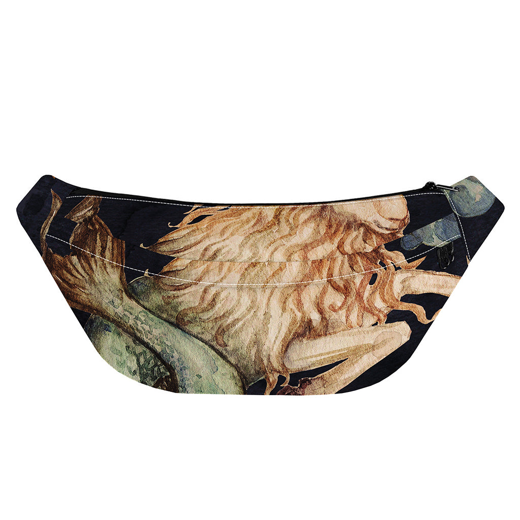 Watercolor Capricorn Zodiac Sign Print Fanny Pack