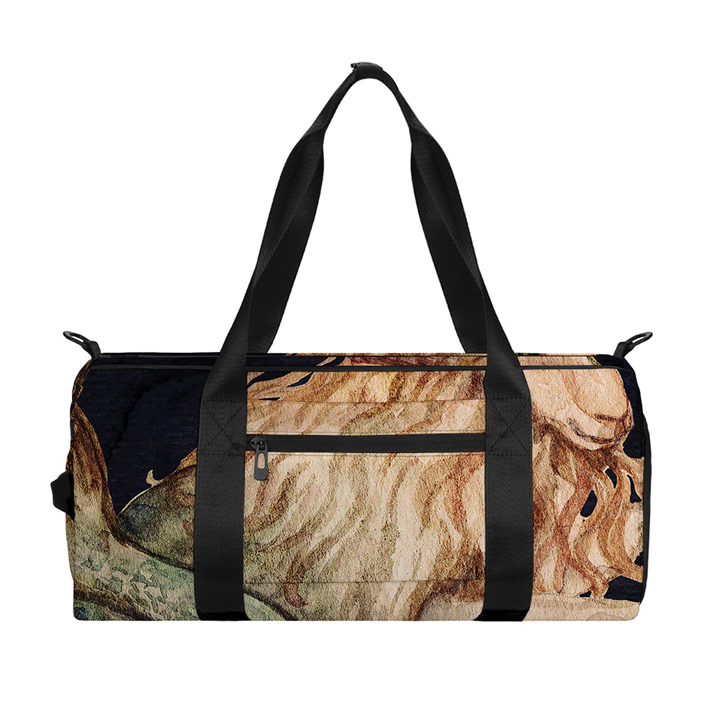Watercolor Capricorn Zodiac Sign Print Gym Bag