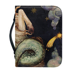 Watercolor Capricorn Zodiac Sign Print Leather Bible Cover