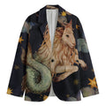Watercolor Capricorn Zodiac Sign Print Men's Blazer