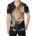 Watercolor Capricorn Zodiac Sign Print Men's Shirt
