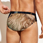 Watercolor Capricorn Zodiac Sign Print Men's Swim Briefs