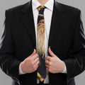 Watercolor Capricorn Zodiac Sign Print Necktie