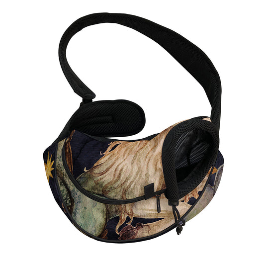 Watercolor Capricorn Zodiac Sign Print Pet Sling Carrier