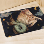 Watercolor Capricorn Zodiac Sign Print Polyester Doormat
