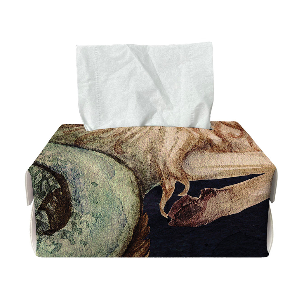 Watercolor Capricorn Zodiac Sign Print Rectangle Tissue Box Cover