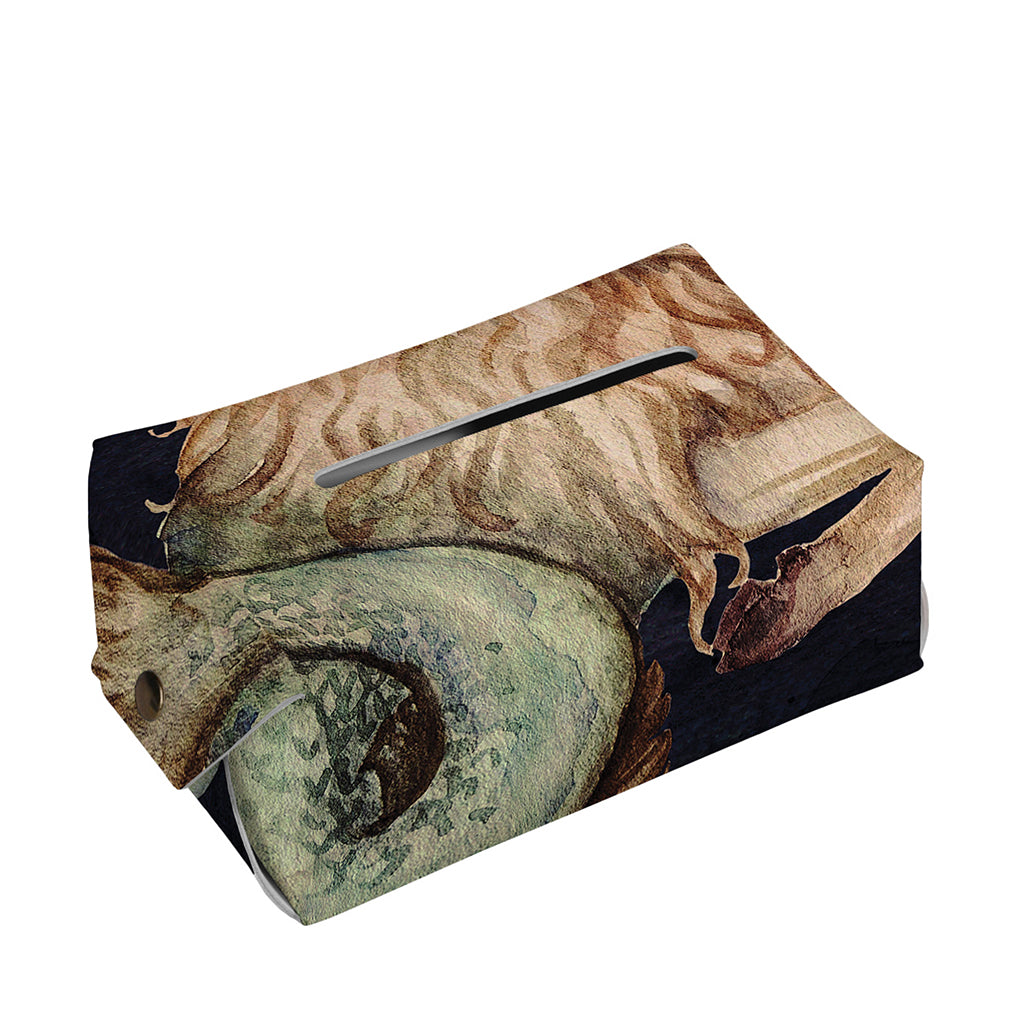 Watercolor Capricorn Zodiac Sign Print Rectangle Tissue Box Cover