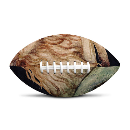 Watercolor Capricorn Zodiac Sign Print Rugby Ball